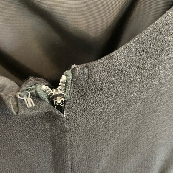 Vintage Black Fringe Cocktail Dress with Bow XS/S - Picture 6 of 9